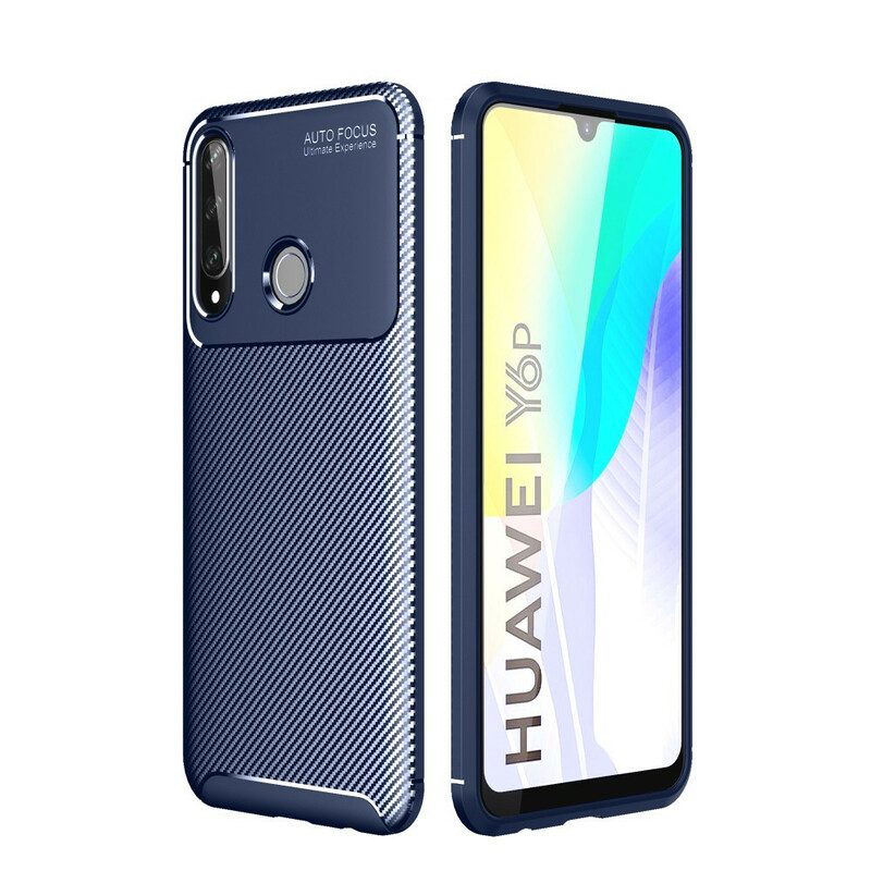 Cover Huawei Y6p Struttura Flessibile In Fibra Di Carbonio