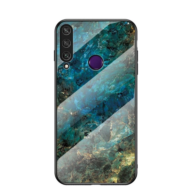 Cover Huawei Y6p Vetro Temperato Colori Marmo