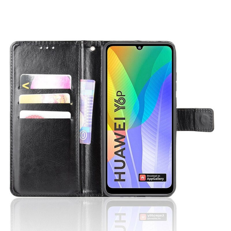 Custodia in pelle Huawei Y6p Ecopelle Appariscente