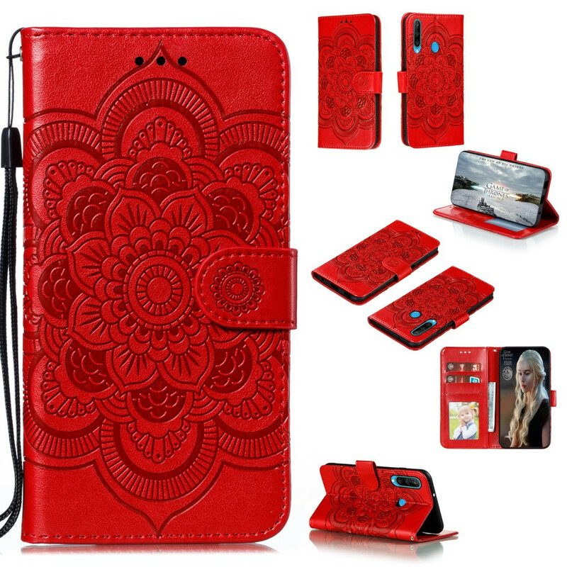 Custodia in pelle Huawei Y6p Mandala Completo