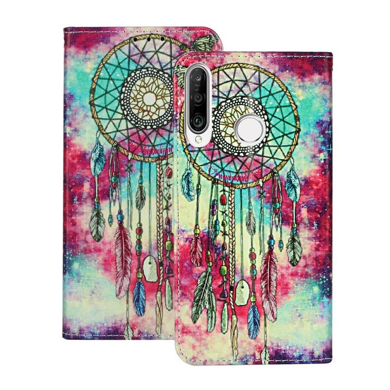 Folio Cover Huawei Y6p Custodia in pelle Mandala Incantato