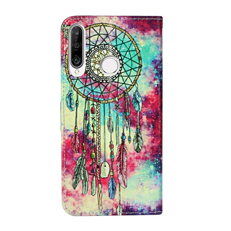 Folio Cover Huawei Y6p Custodia in pelle Mandala Incantato