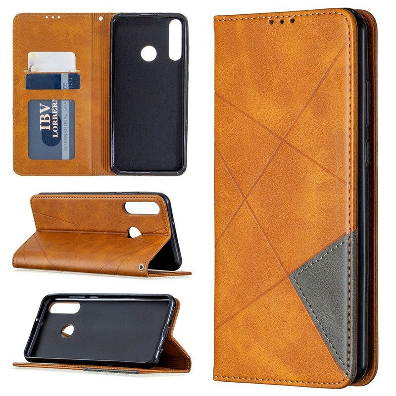 Folio Cover Huawei Y6p Custodia in pelle Stile D'artista