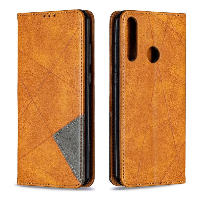 Folio Cover Huawei Y6p Custodia in pelle Stile D'artista