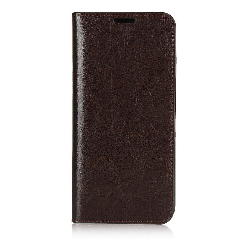 Folio Cover Huawei Y6p Custodia in pelle Pelle Vera