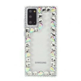 Cover Samsung Galaxy Note 20 Contorno Di Strass