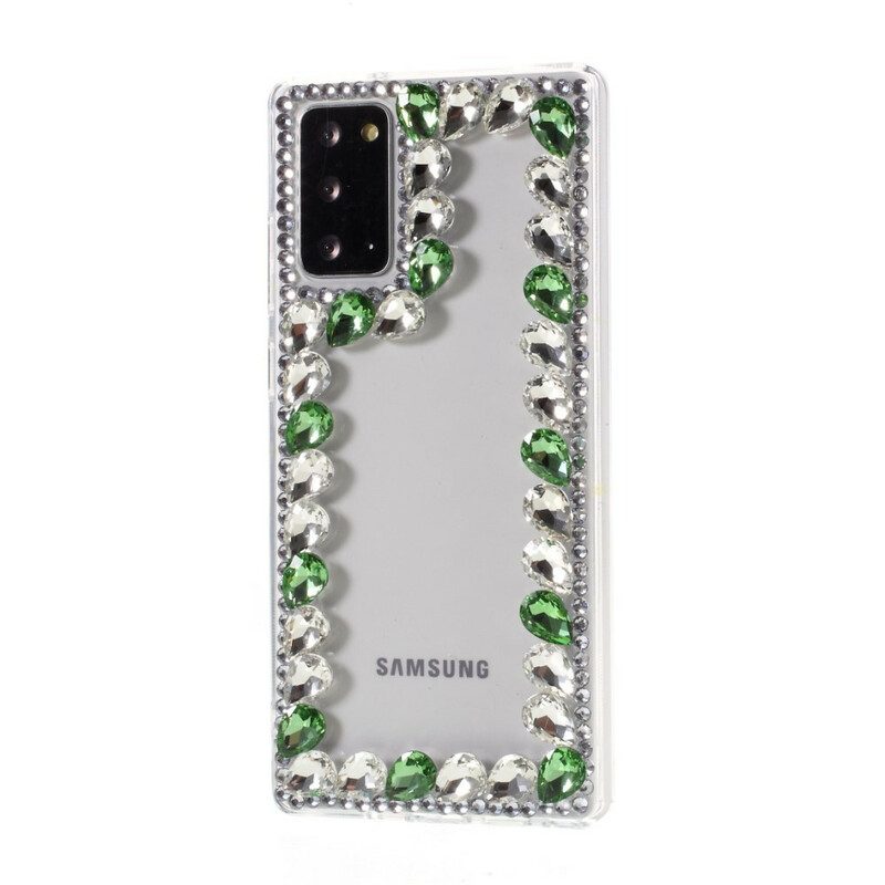 Cover Samsung Galaxy Note 20 Contorno Di Strass