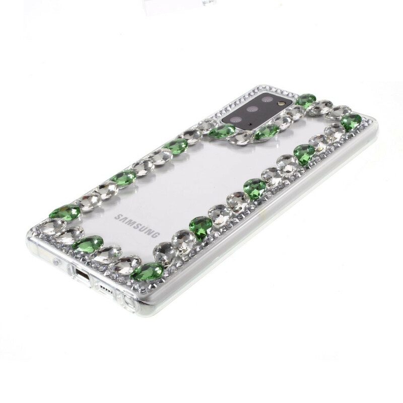 Cover Samsung Galaxy Note 20 Contorno Di Strass