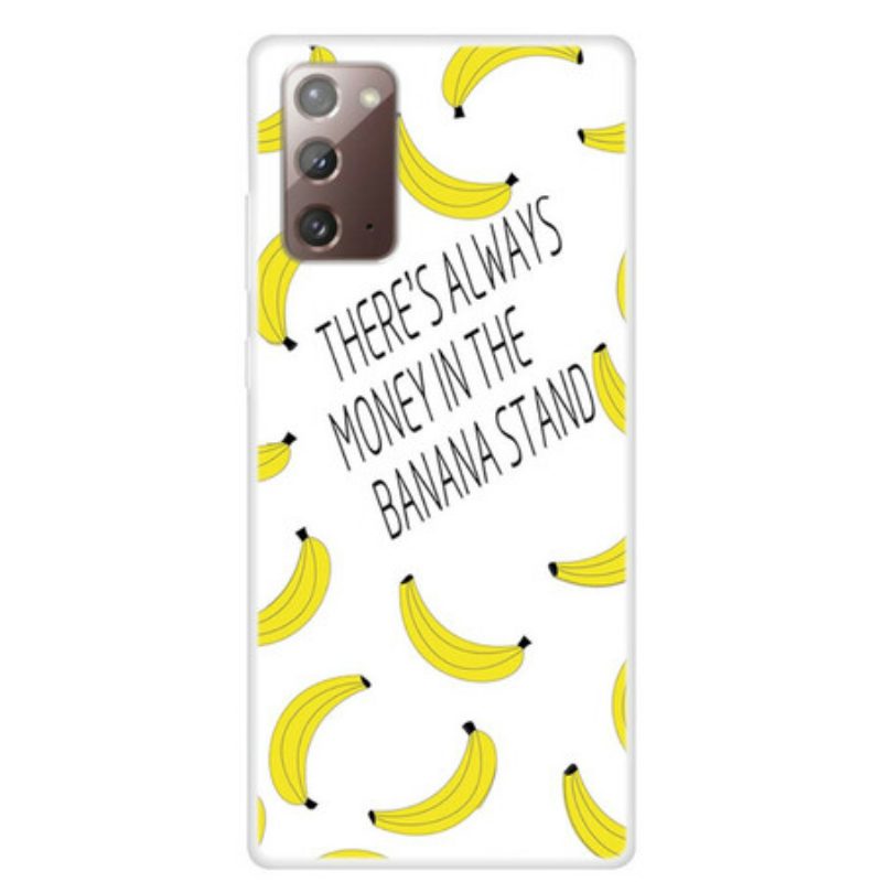 Cover Samsung Galaxy Note 20 Denaro Banana Trasparente