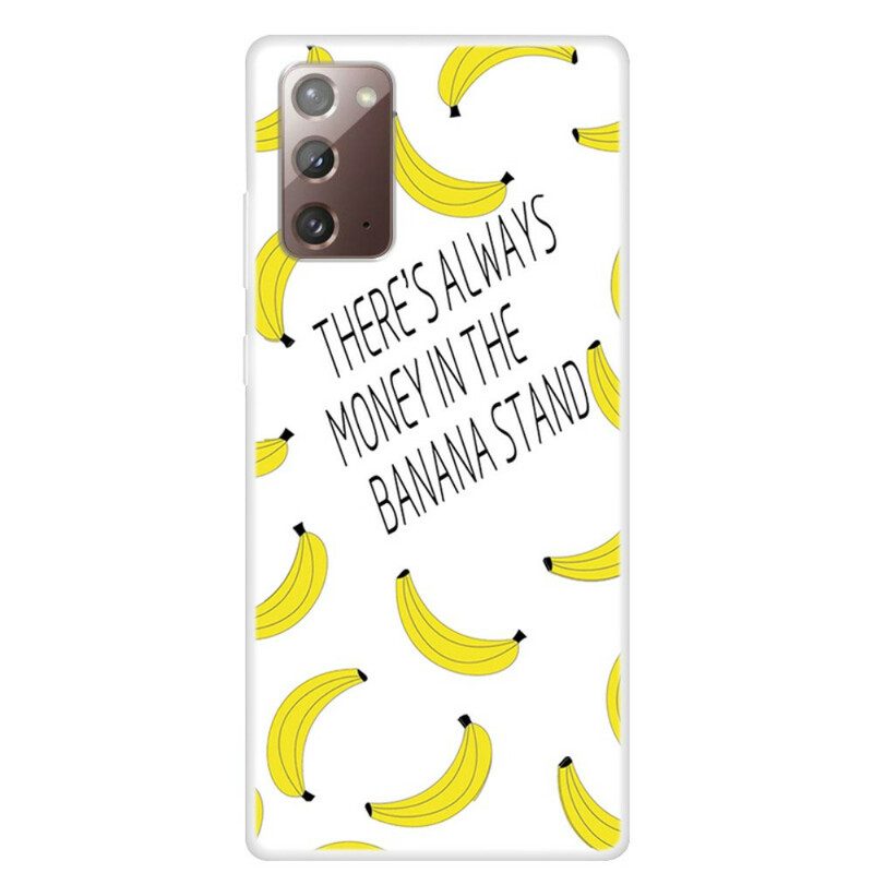 Cover Samsung Galaxy Note 20 Denaro Banana Trasparente