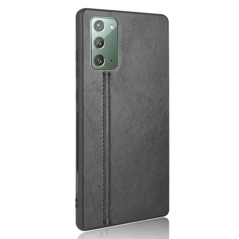 Cover Samsung Galaxy Note 20 Effetto Pelle Couture