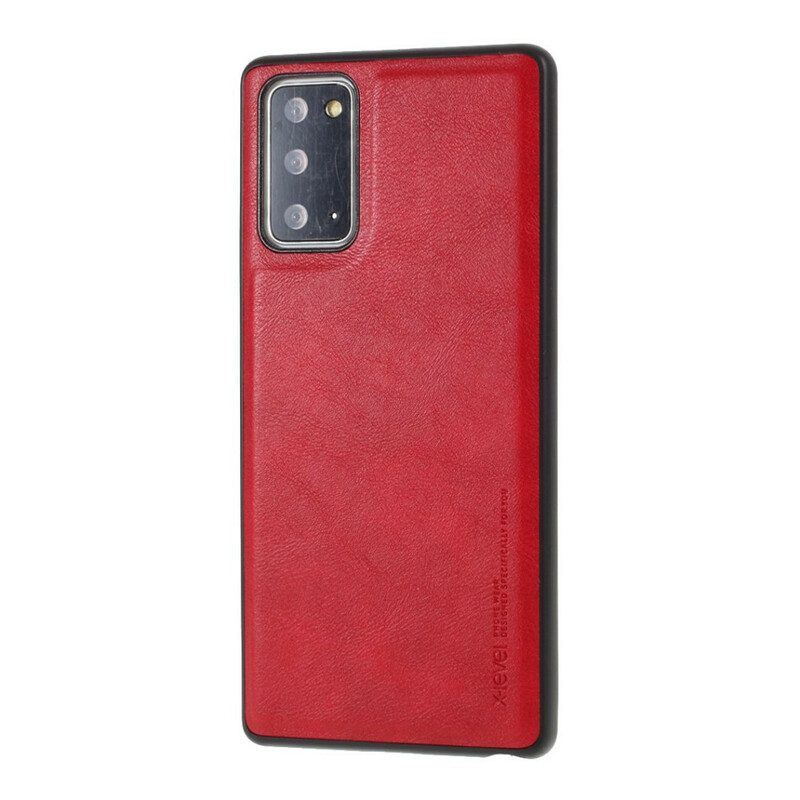 Cover Samsung Galaxy Note 20 Effetto Pelle Vintage Di Livello X