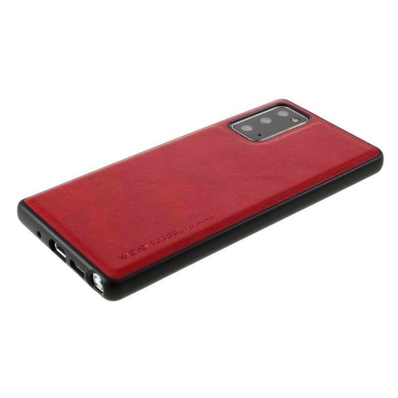 Cover Samsung Galaxy Note 20 Effetto Pelle Vintage Di Livello X