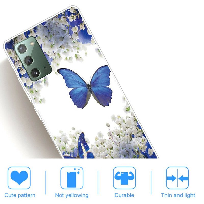 Cover Samsung Galaxy Note 20 Farfalle