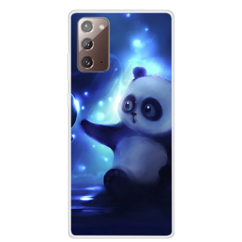 Cover Samsung Galaxy Note 20 Panda Nello Spazio