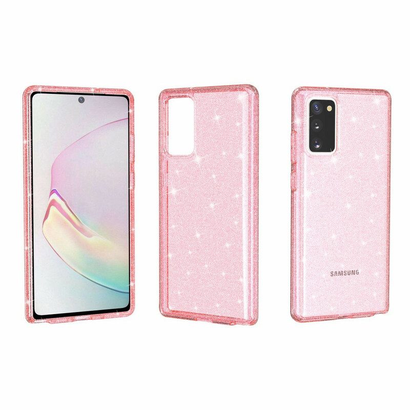 Cover Samsung Galaxy Note 20 Polvere Glitterata