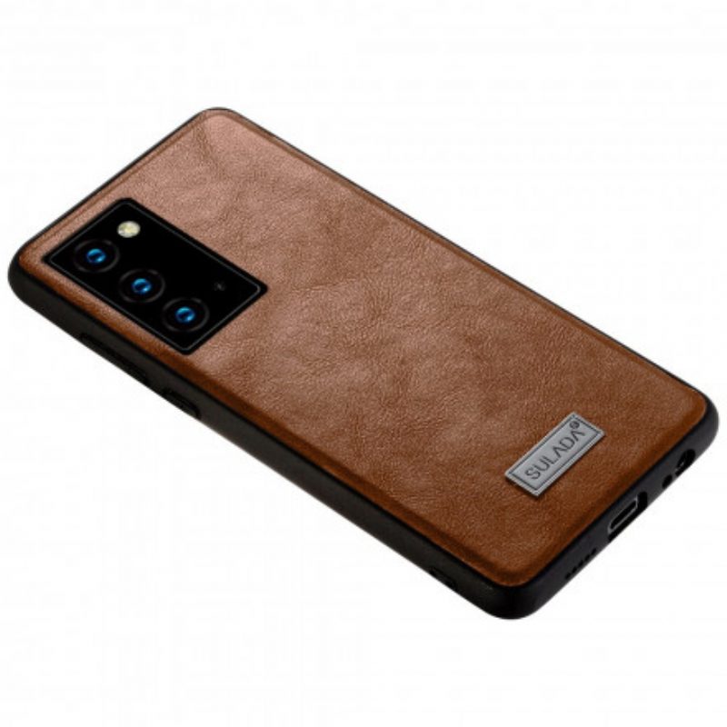 Cover Samsung Galaxy Note 20 Sulada Effetto Pelle