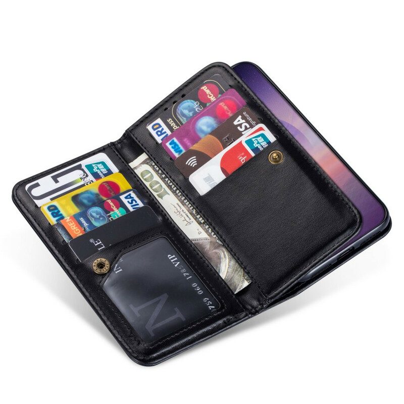 Custodia in pelle Samsung Galaxy Note 20 9 Portacarte In Ecopelle