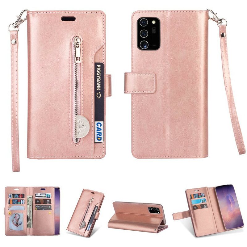 Custodia in pelle Samsung Galaxy Note 20 Borsa Con Cordino