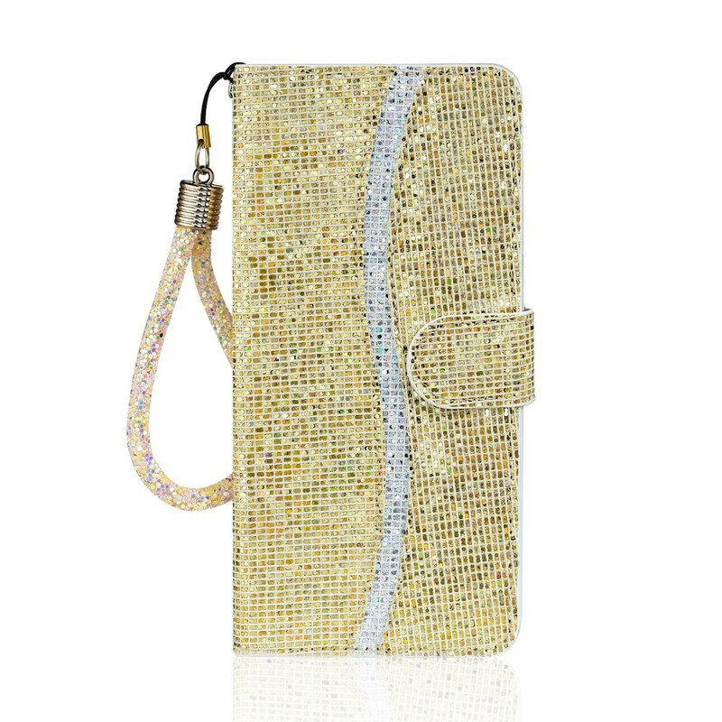 Custodia in pelle Samsung Galaxy Note 20 Design A S Con Paillettes