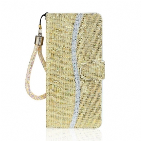 Custodia in pelle Samsung Galaxy Note 20 Design A S Con Paillettes