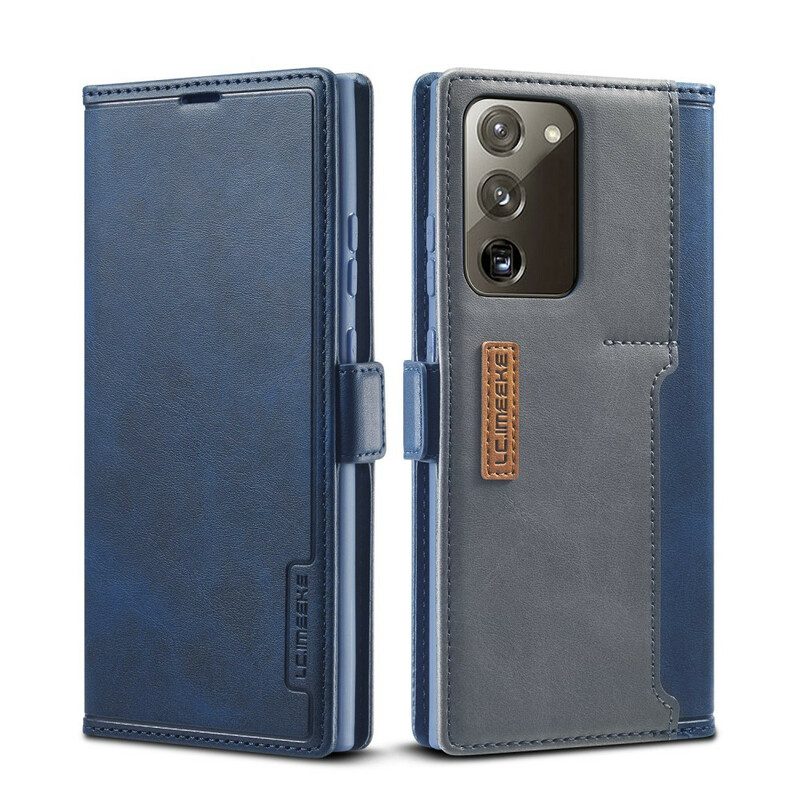 Custodia in pelle Samsung Galaxy Note 20 Lc.imeeke Retro Effetto Pelle