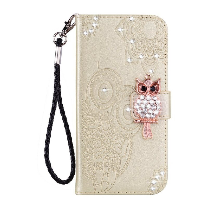 Custodia in pelle Samsung Galaxy Note 20 Mandala E Fascino Del Gufo