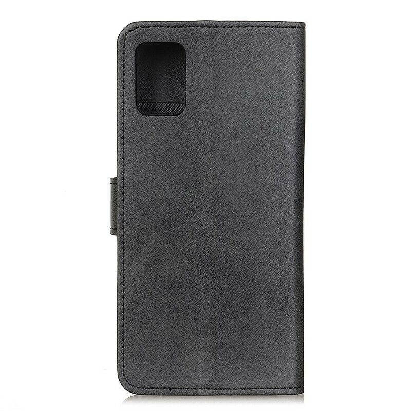 Custodia in pelle Samsung Galaxy Note 20 Retro Effetto Pelle Opaca