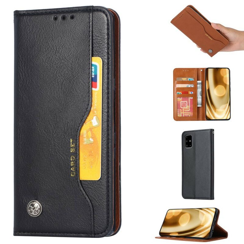 Folio Cover Samsung Galaxy Note 20 Custodia in pelle Portacarte In Ecopelle