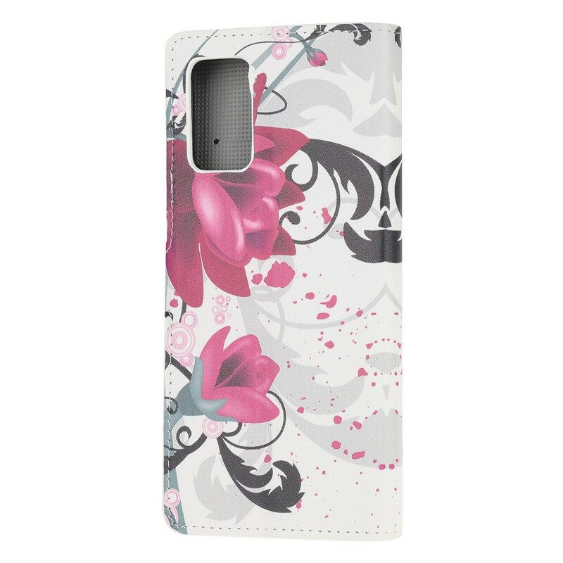 Folio Cover Samsung Galaxy Note 20 Fiori Tropicali