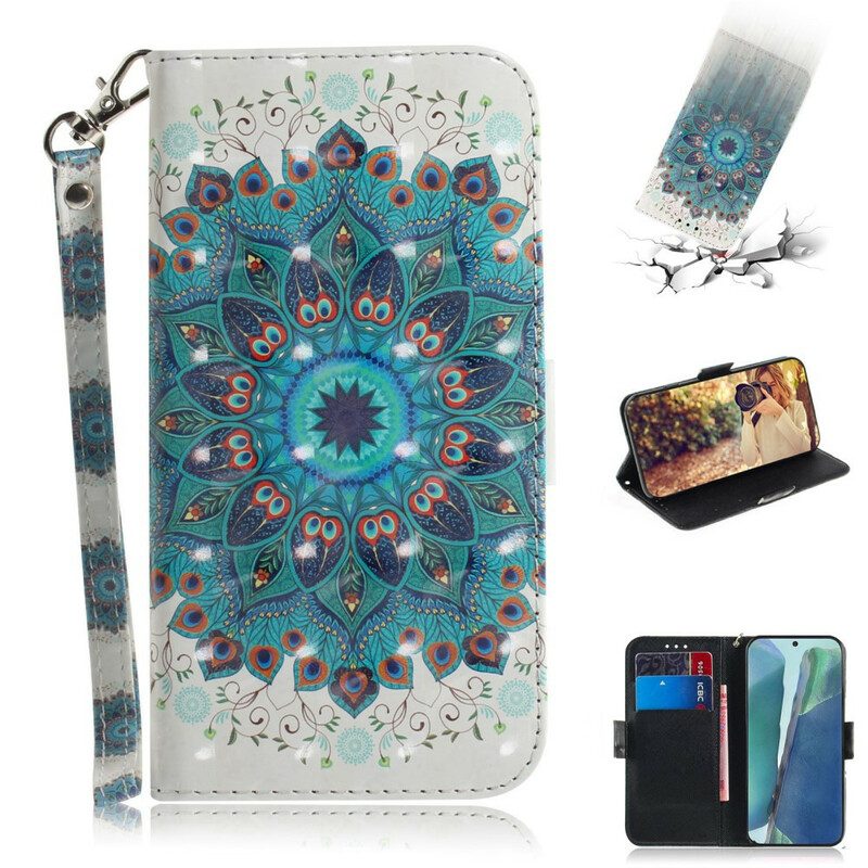 Folio Cover Samsung Galaxy Note 20 Mandala Magistrale Con Cinturino