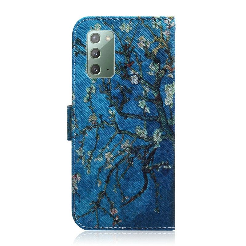 Folio Cover Samsung Galaxy Note 20 Ramo Di Un Albero In Fiore