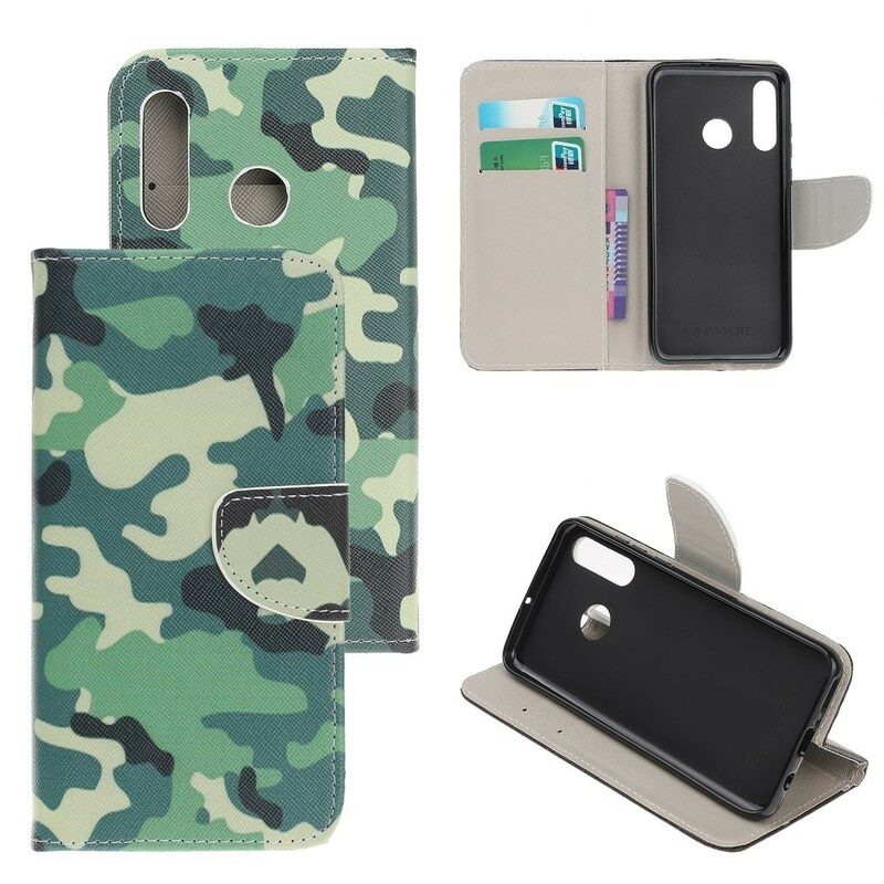 Custodia A Portafoglio Huawei P Smart Z Camuffamento Militare