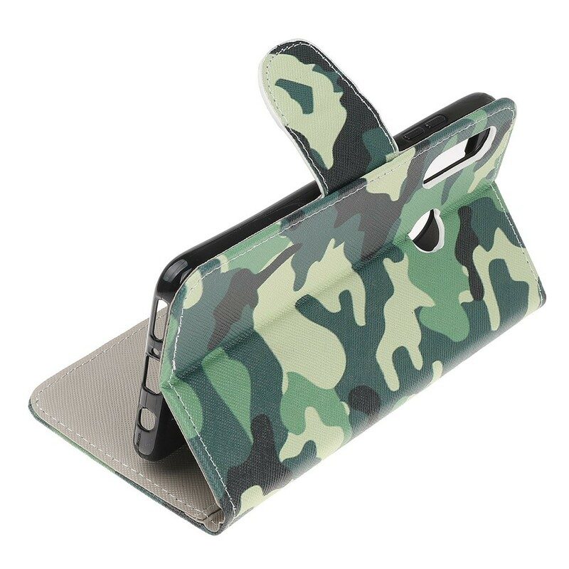 Custodia A Portafoglio Huawei P Smart Z Camuffamento Militare