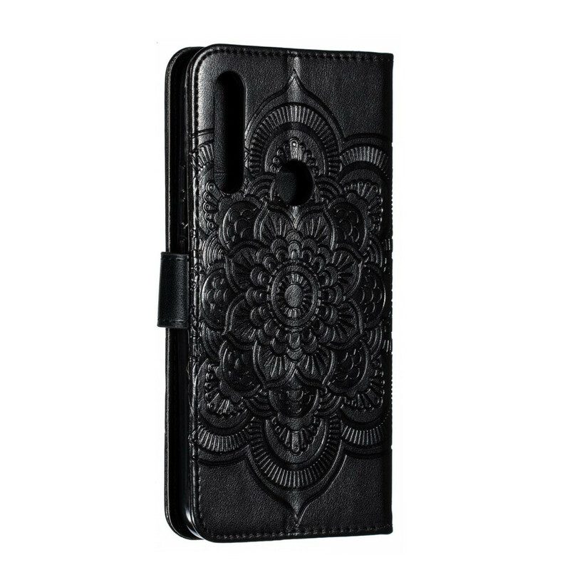 Custodia in pelle Huawei P Smart Z Mandala Con Cinturino Completo