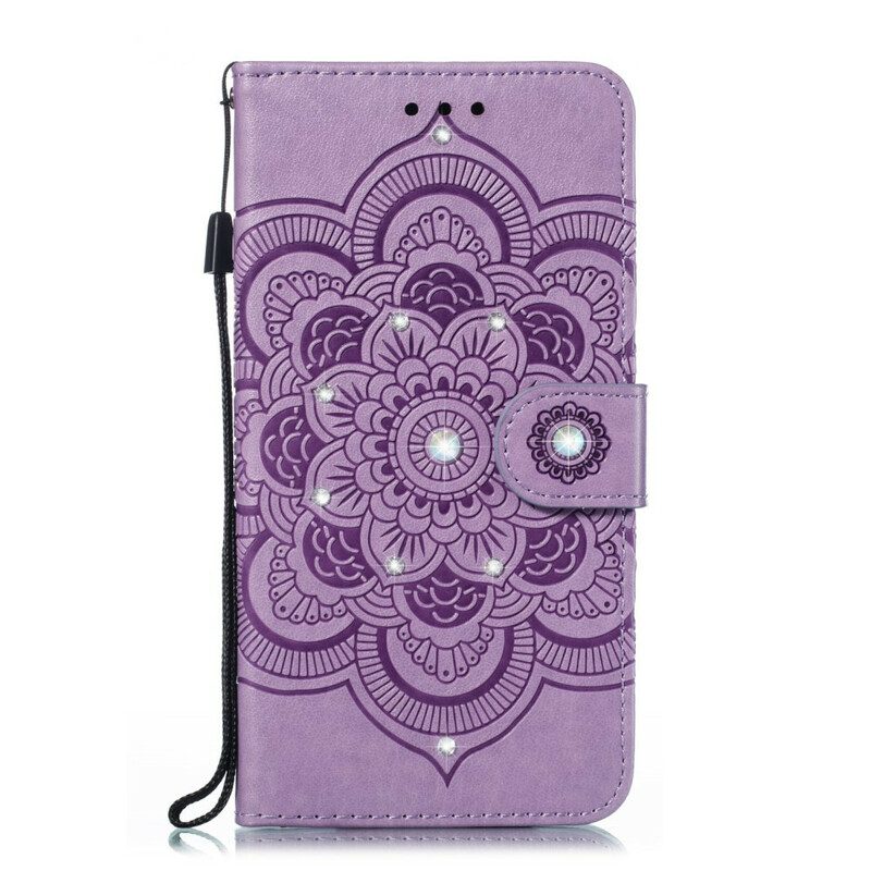 Custodia in pelle Huawei P Smart Z Mandala E Diamanti