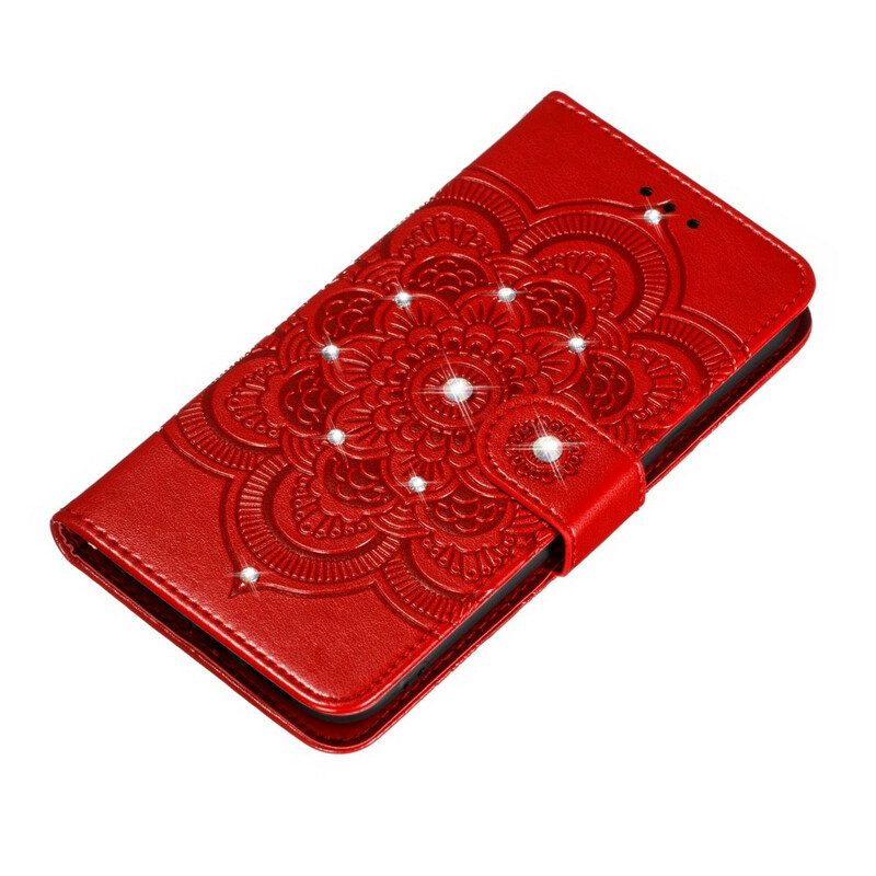 Custodia in pelle Huawei P Smart Z Mandala E Diamanti