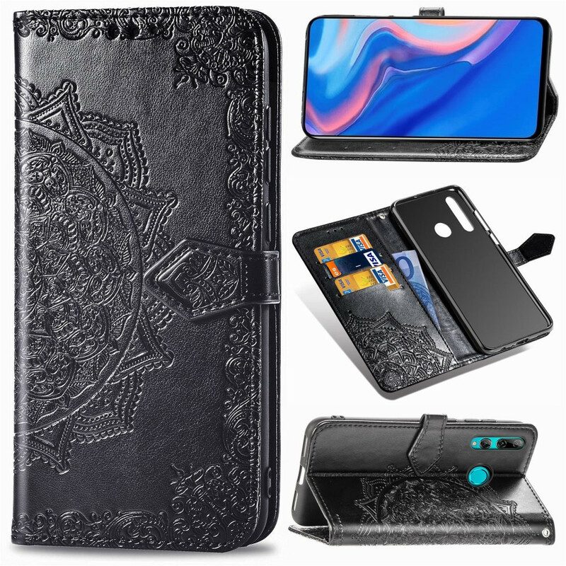 Custodia in pelle Huawei P Smart Z Mandala Medioevo