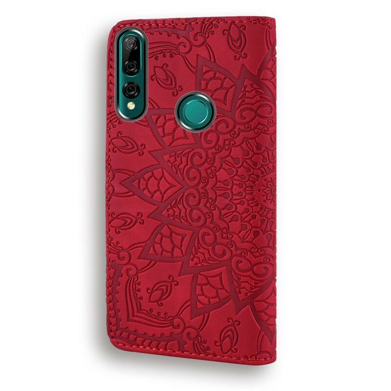 Custodia in pelle Huawei P Smart Z Stampa Floreale