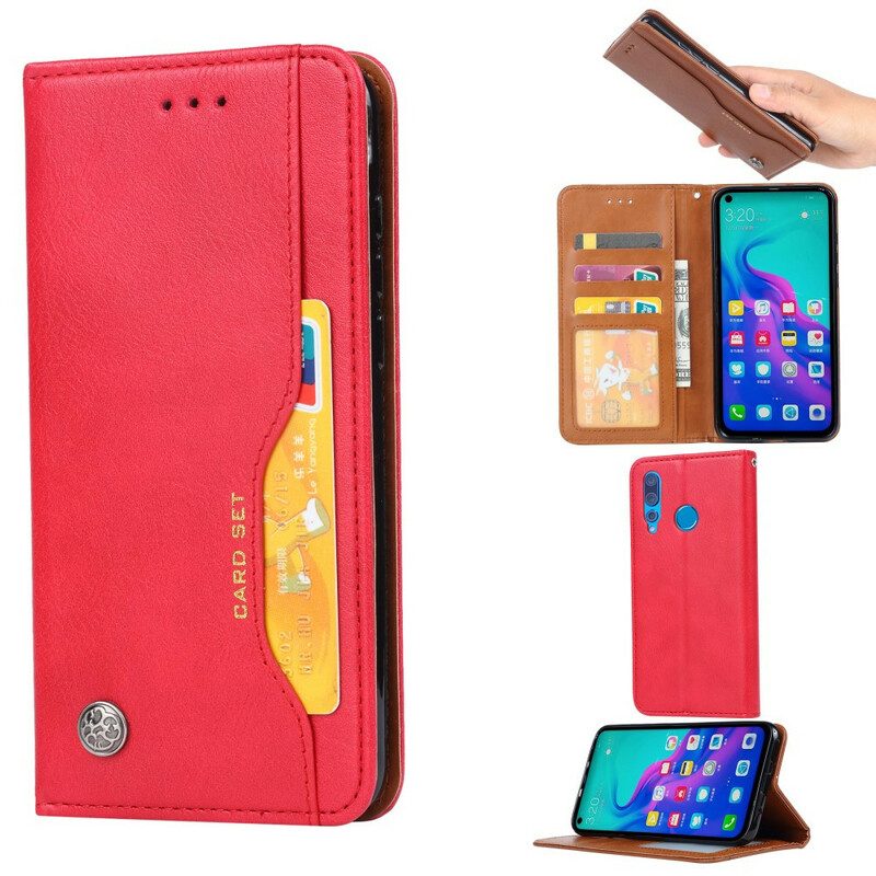 Folio Cover Huawei P Smart Z Custodia in pelle Portacarte In Ecopelle