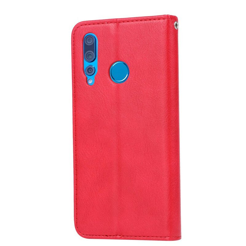 Folio Cover Huawei P Smart Z Custodia in pelle Portacarte In Ecopelle