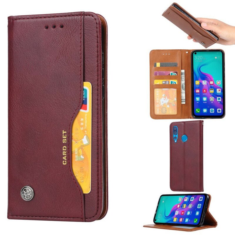 Folio Cover Huawei P Smart Z Custodia in pelle Portacarte In Ecopelle