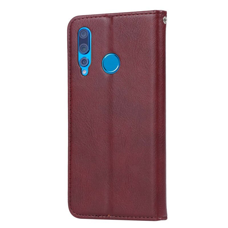 Folio Cover Huawei P Smart Z Custodia in pelle Portacarte In Ecopelle