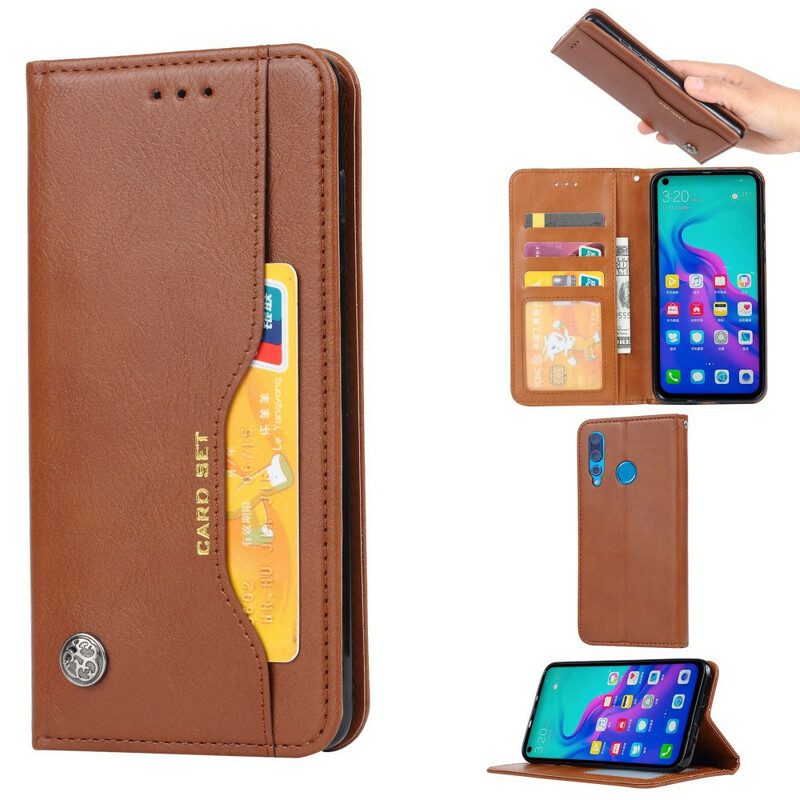 Folio Cover Huawei P Smart Z Custodia in pelle Portacarte In Ecopelle