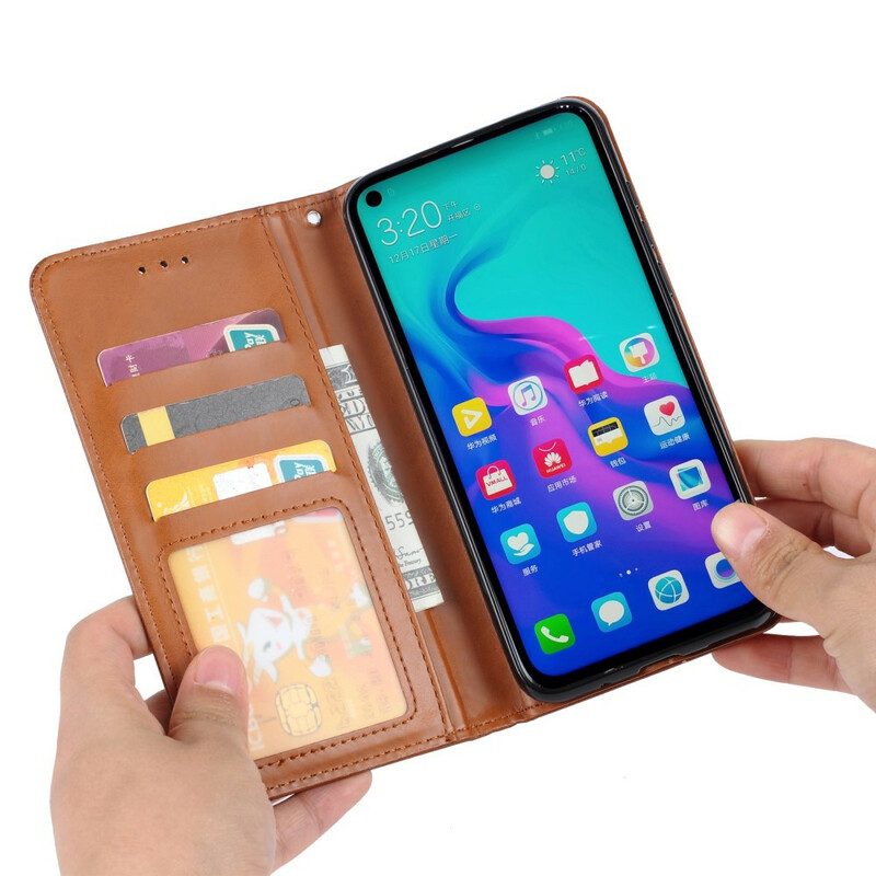 Folio Cover Huawei P Smart Z Custodia in pelle Portacarte In Ecopelle