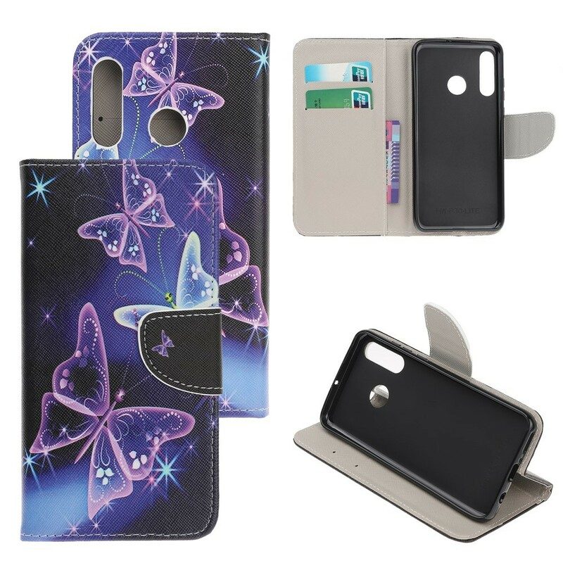 Folio Cover Huawei P Smart Z Farfalle Al Neon