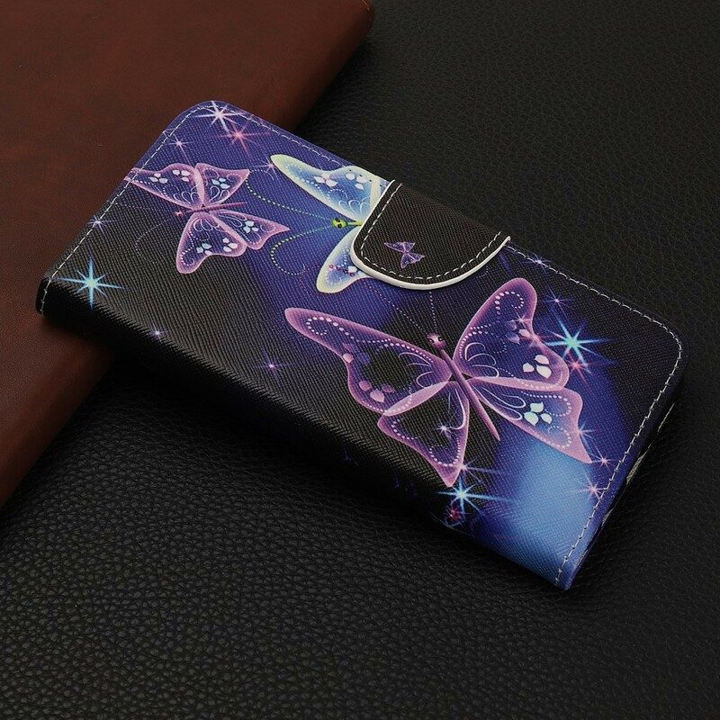 Folio Cover Huawei P Smart Z Farfalle Al Neon