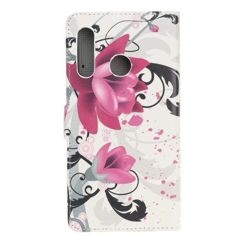 Folio Cover Huawei P Smart Z Fiori Tropicali