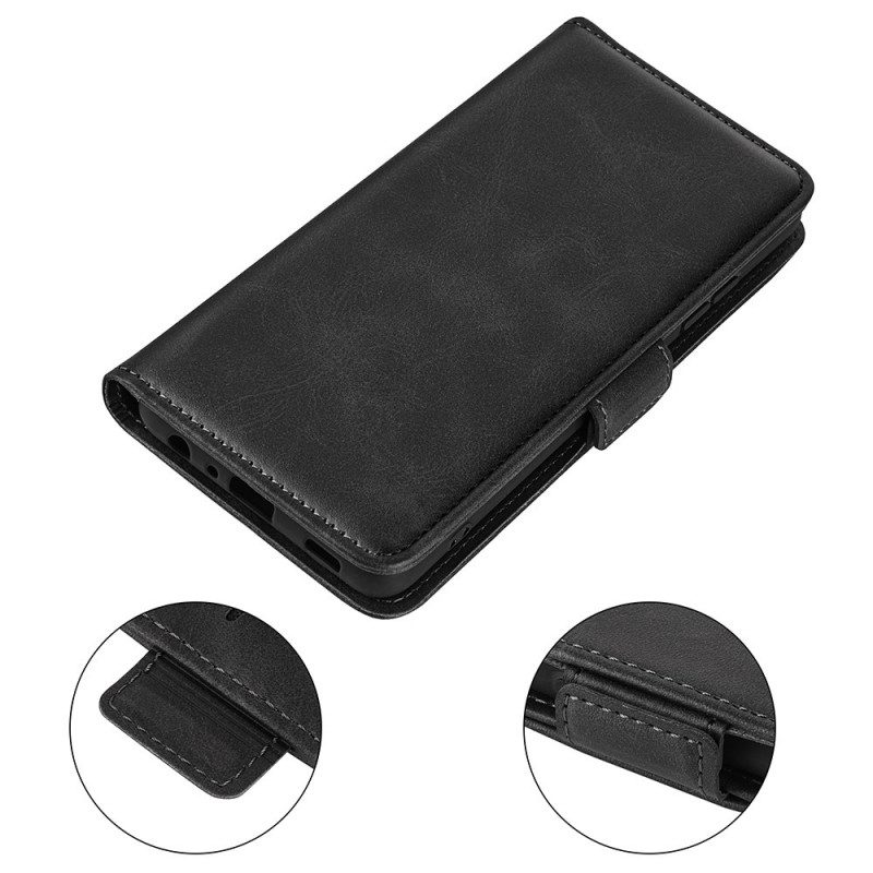 Custodia in pelle Vivo Y76 5G Folio Cover Più Doppia Patta