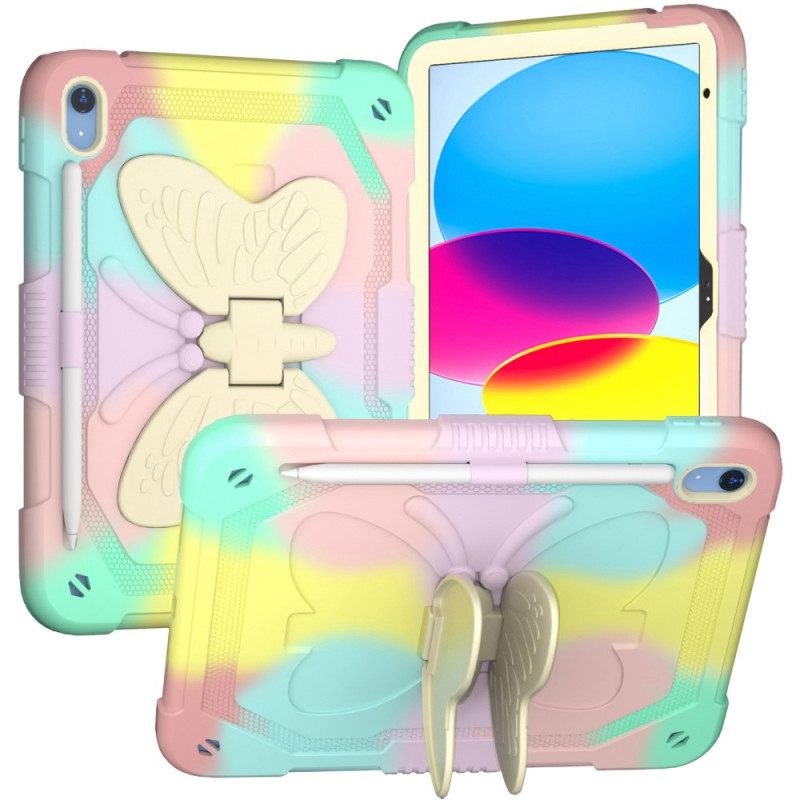 Cover iPad 10.9" (2022) Tracolla Ultra Resistente E A Farfalla